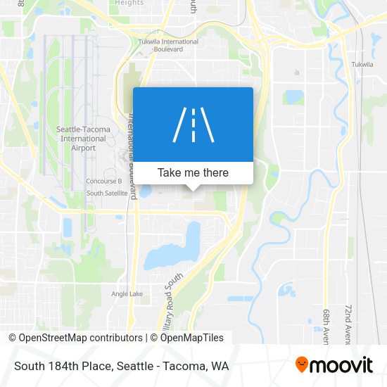 South 184th Place map