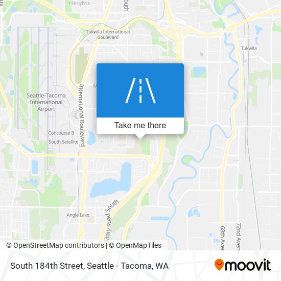 South 184th Street map