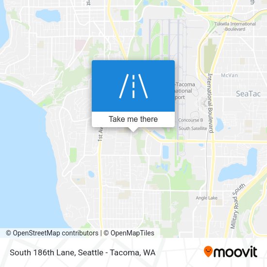 South 186th Lane map