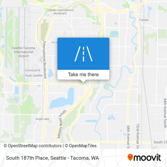 South 187th Place map