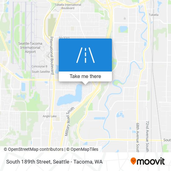 South 189th Street map