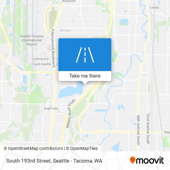 South 193rd Street map