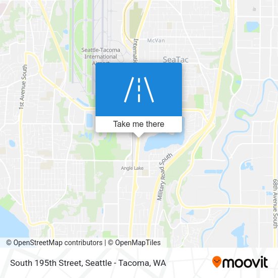 South 195th Street map