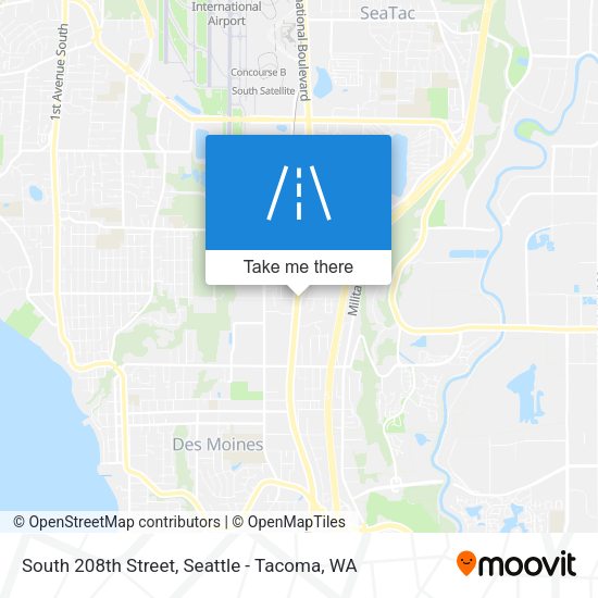 Mapa de South 208th Street