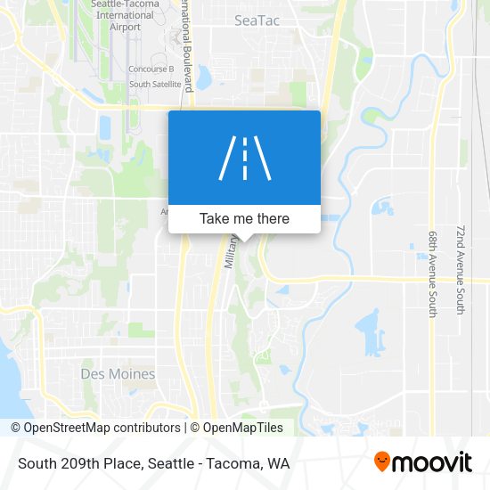 Mapa de South 209th Place