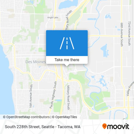 South 228th Street map