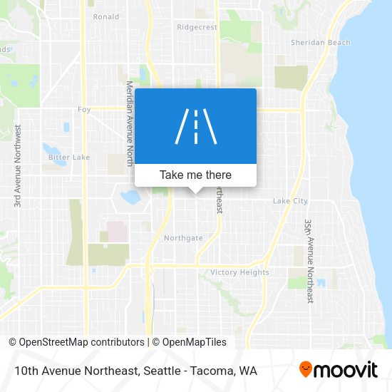 10th Avenue Northeast map