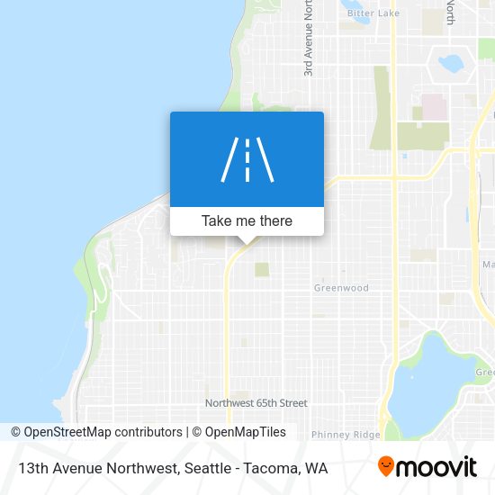 Mapa de 13th Avenue Northwest