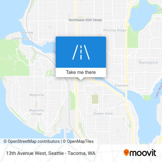 13th Avenue West map