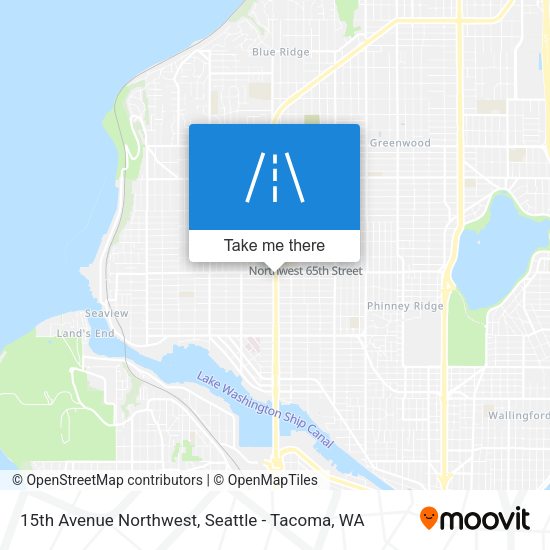 Mapa de 15th Avenue Northwest