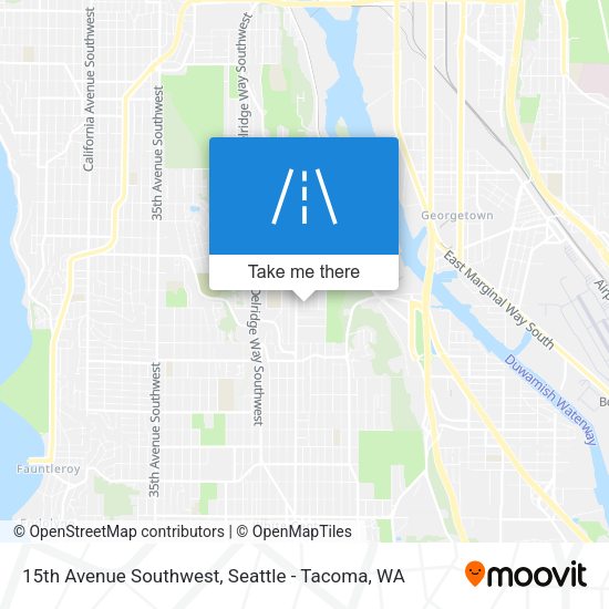Mapa de 15th Avenue Southwest