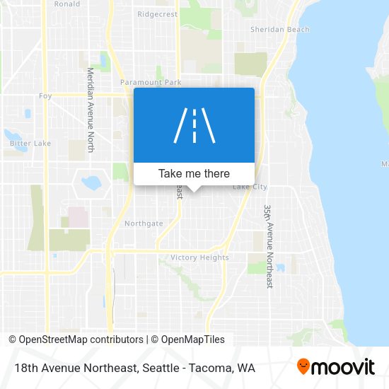 Mapa de 18th Avenue Northeast