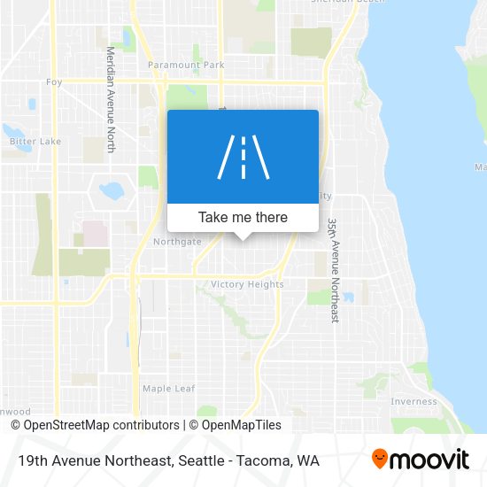 19th Avenue Northeast map