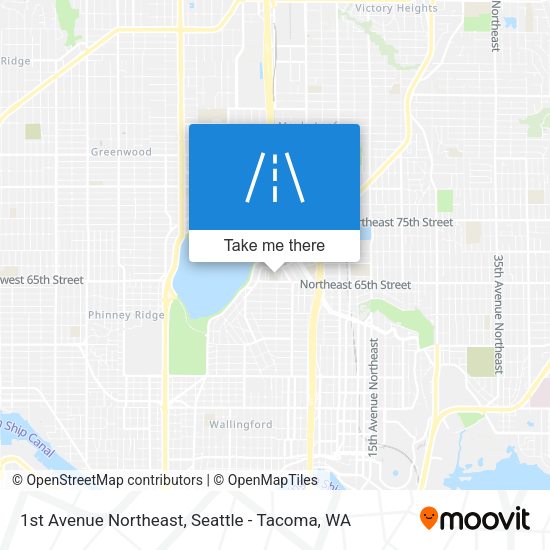 1st Avenue Northeast map