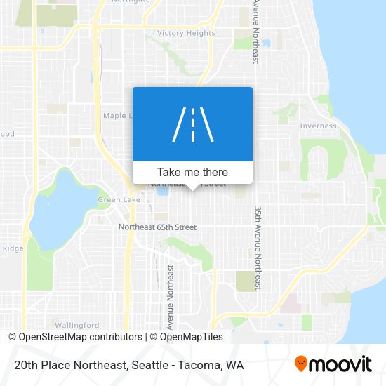 Mapa de 20th Place Northeast