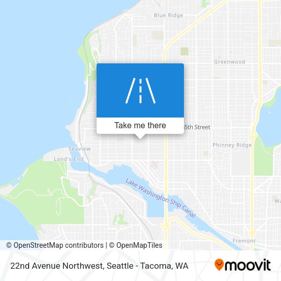 Mapa de 22nd Avenue Northwest