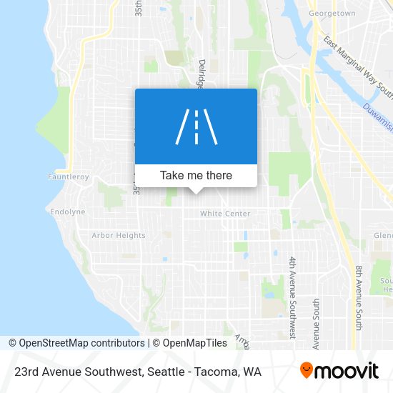23rd Avenue Southwest map