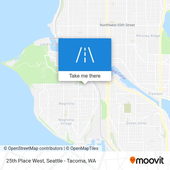 Mapa de 25th Place West