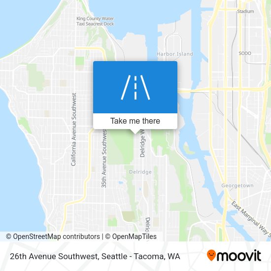 Mapa de 26th Avenue Southwest