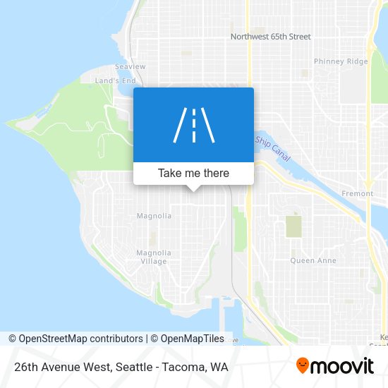 26th Avenue West map