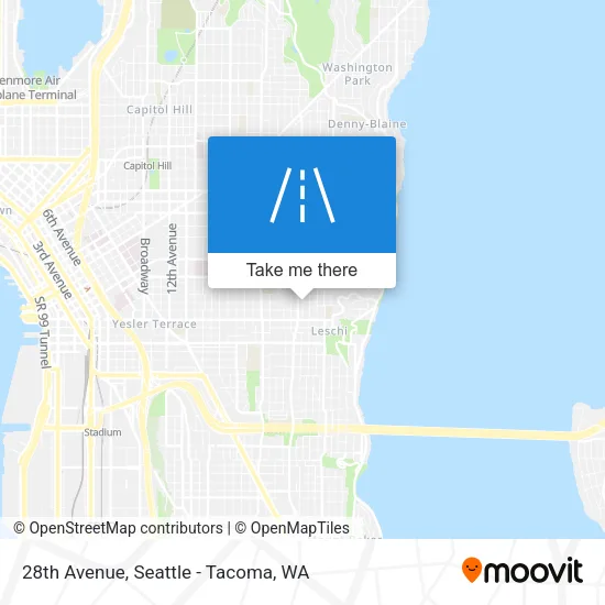 28th Avenue map