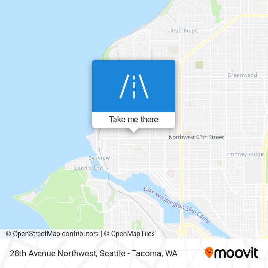Mapa de 28th Avenue Northwest