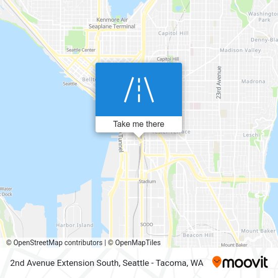 Mapa de 2nd Avenue Extension South