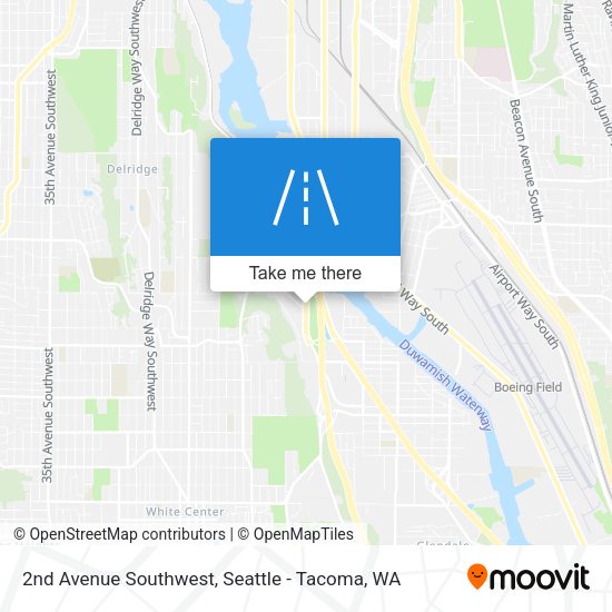 2nd Avenue Southwest map