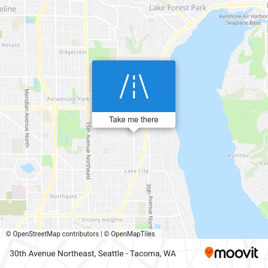 30th Avenue Northeast map