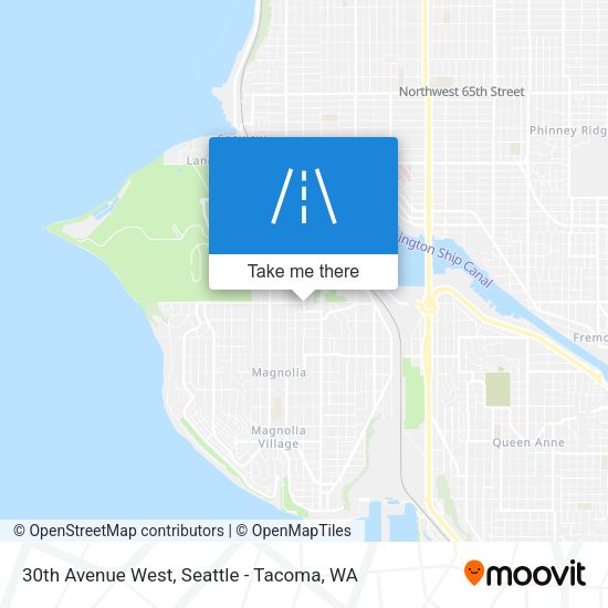 30th Avenue West map