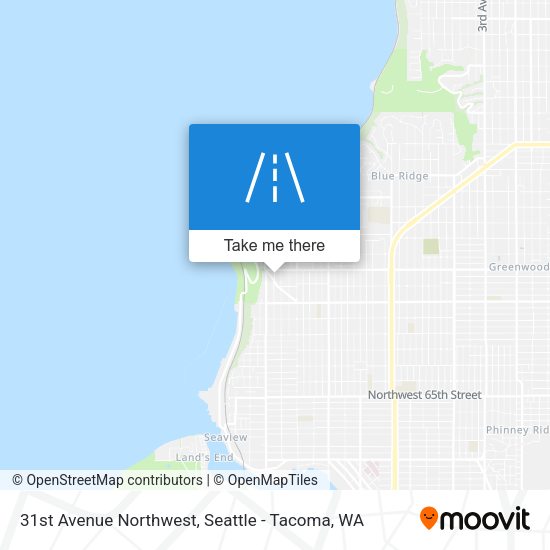 31st Avenue Northwest map