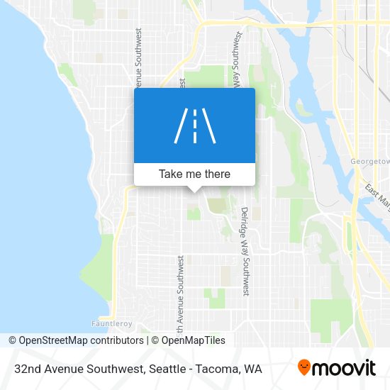 32nd Avenue Southwest map
