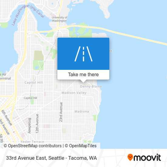Mapa de 33rd Avenue East
