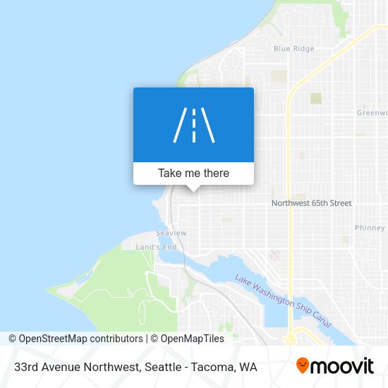 Mapa de 33rd Avenue Northwest
