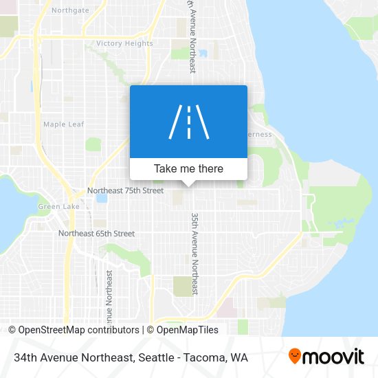 34th Avenue Northeast map