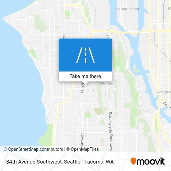 Mapa de 34th Avenue Southwest