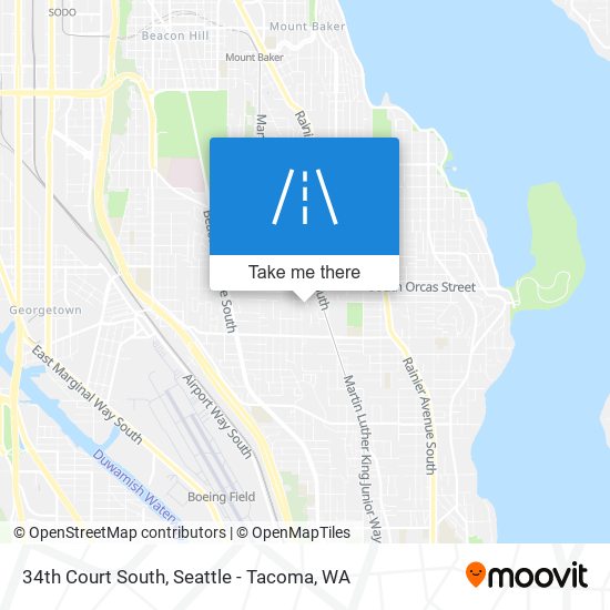 34th Court South map