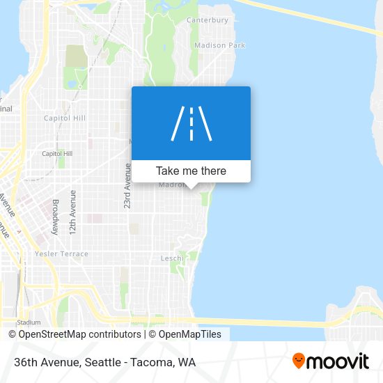 36th Avenue map