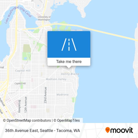 Mapa de 36th Avenue East