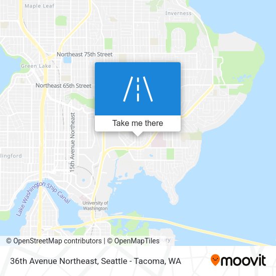 36th Avenue Northeast map
