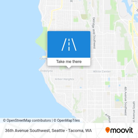 Mapa de 36th Avenue Southwest