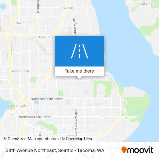 38th Avenue Northeast map
