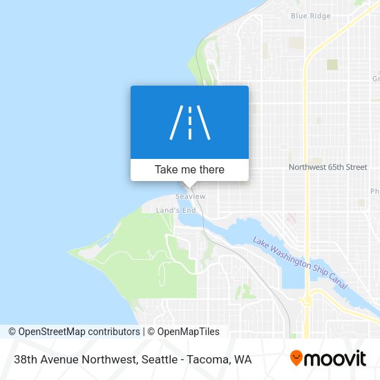 Mapa de 38th Avenue Northwest