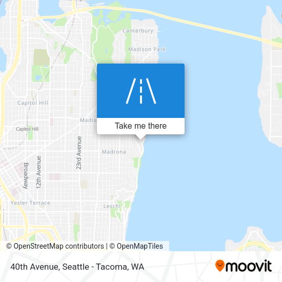 40th Avenue map