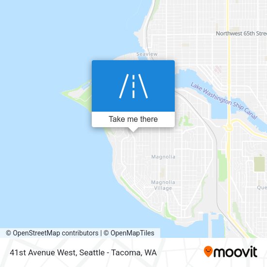 41st Avenue West map