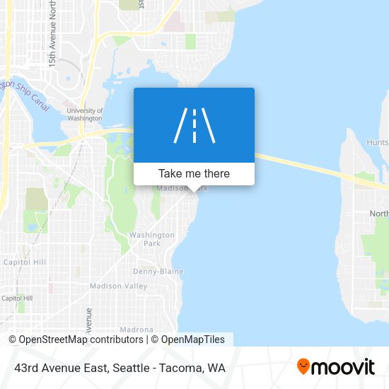 Mapa de 43rd Avenue East