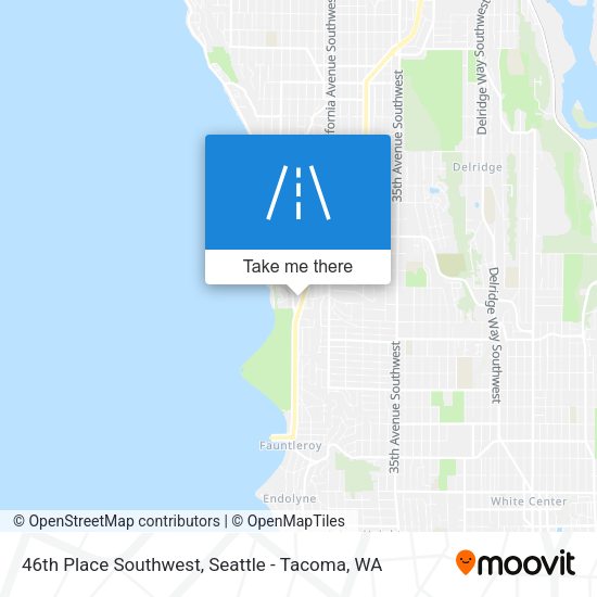 Mapa de 46th Place Southwest