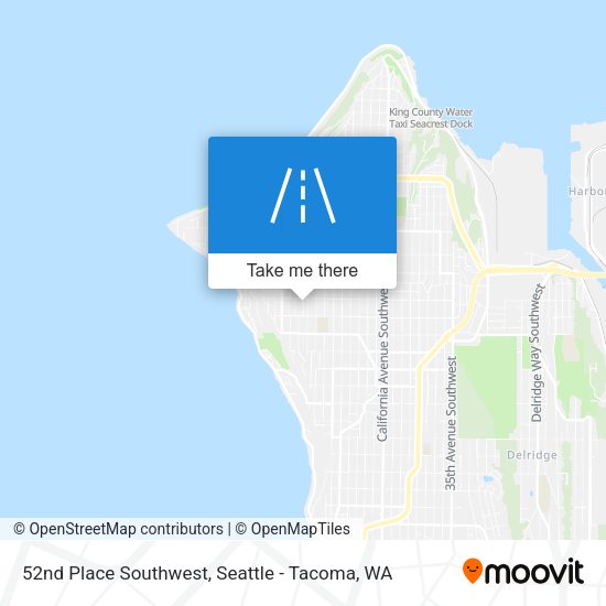 Mapa de 52nd Place Southwest