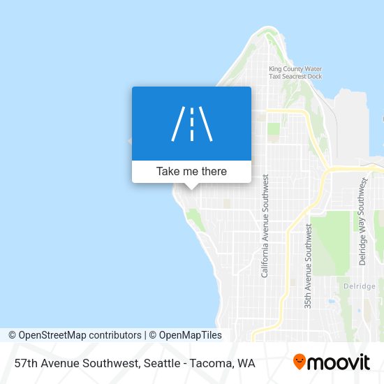 57th Avenue Southwest map