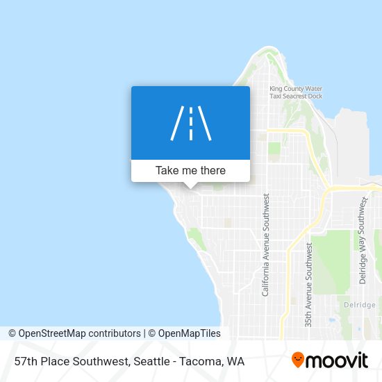 57th Place Southwest map